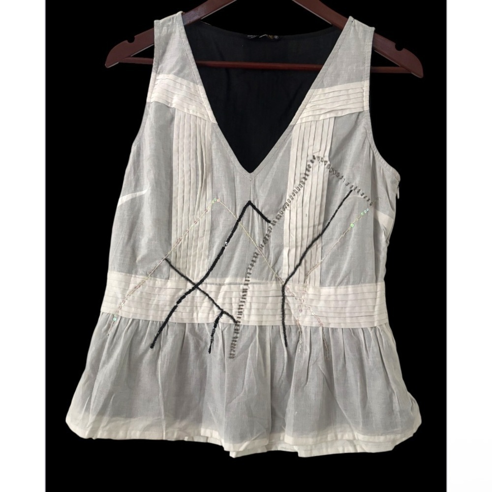 Chaudry Peplum Blouse NWT